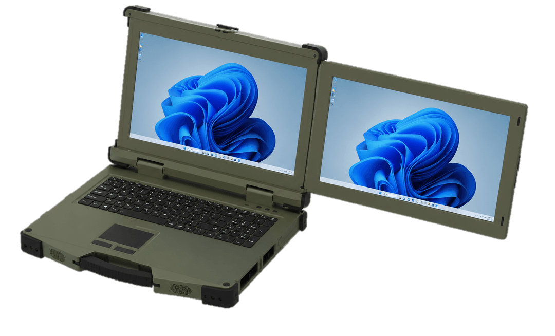 IN200 Dual-screen rugged workstation